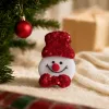Red sequined snowman decoration, Christmas festive atmosphere hanging decoration, home decor details Picture